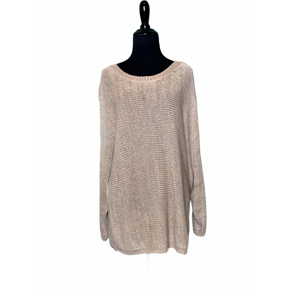 Joie Beige Dolman Long Sleeve Tunic Sweater Top Size M - Picture 1 of 8